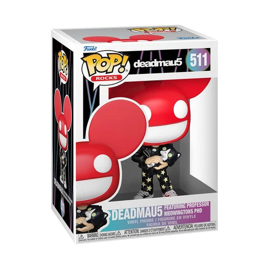 Funko Pop! Rocks: Deadmau5 – Deadmau5 Rojo con Gato #511
