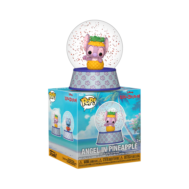 Funko Mini Glitter Globe: Disney Lilo & Stitch – Angel en Piña