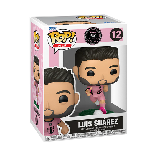 Funko Pop! Football: MLS – Inter Miami CF – Luis Suárez (Uniforme Rosa) #12