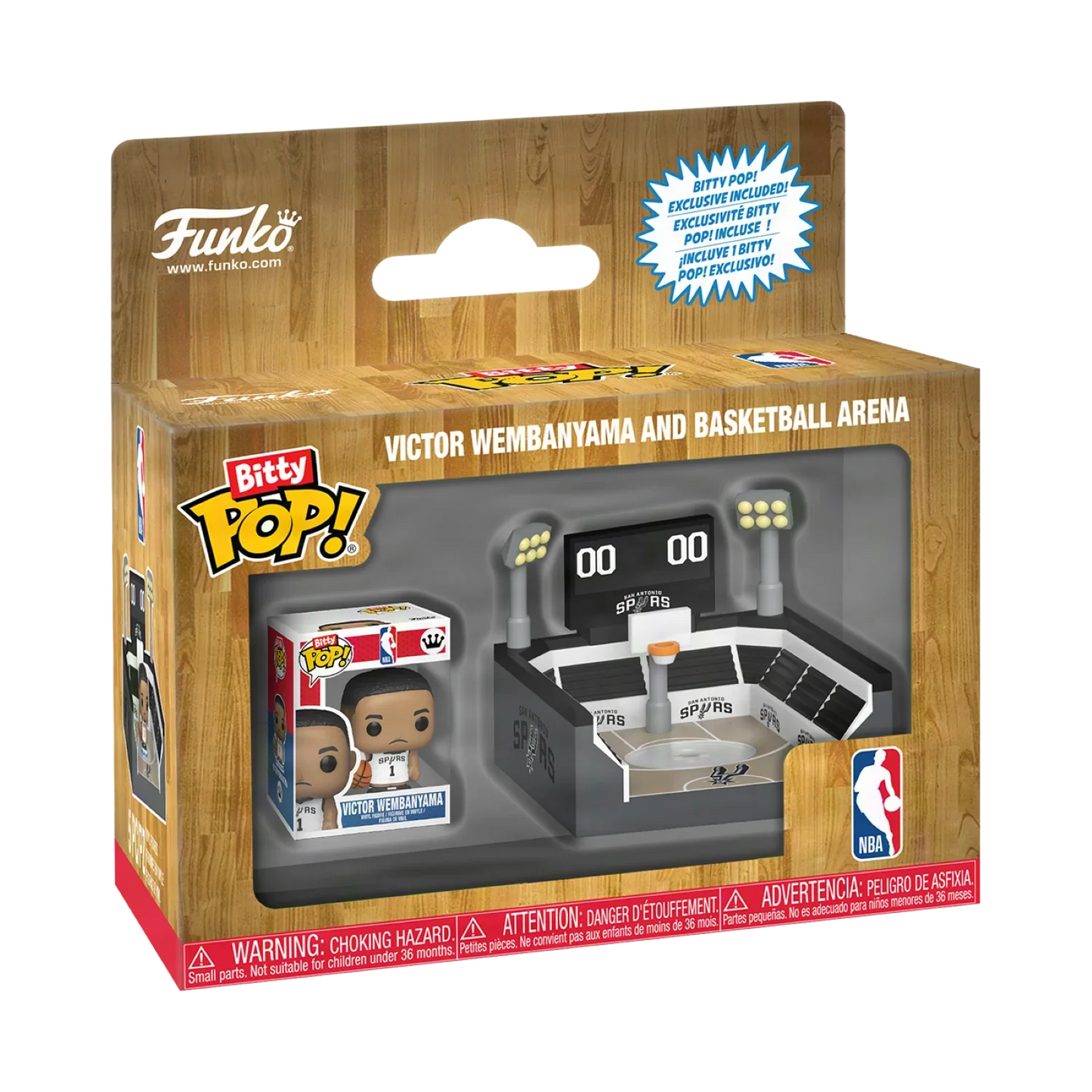 Funko Bitty Pop! Town: Arena – Spurs con Victor Wembanyama