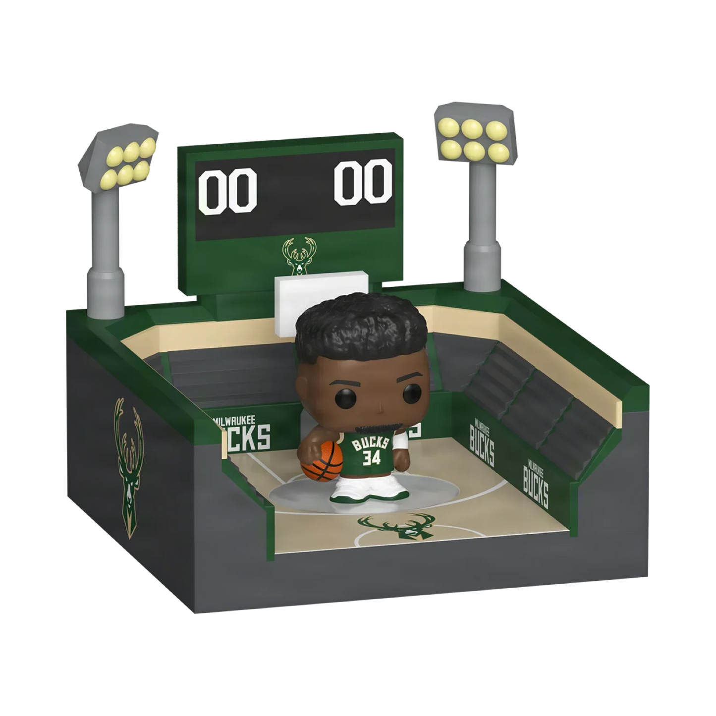 Funko Bitty Pop! Town: Arena – Bucks con Giannis Antetokounmpo