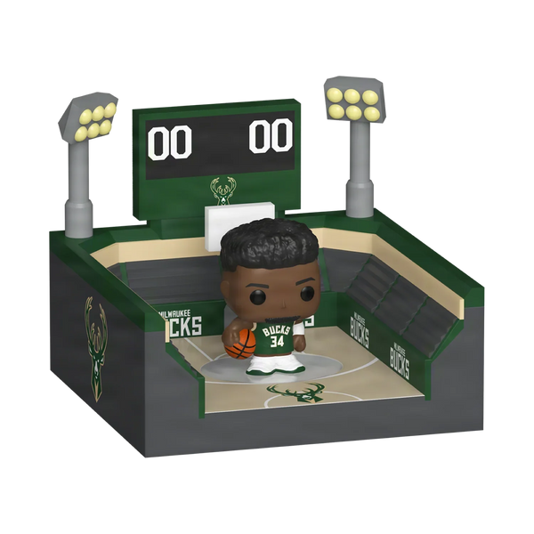 Funko Bitty Pop! Town: Arena – Bucks con Giannis Antetokounmpo