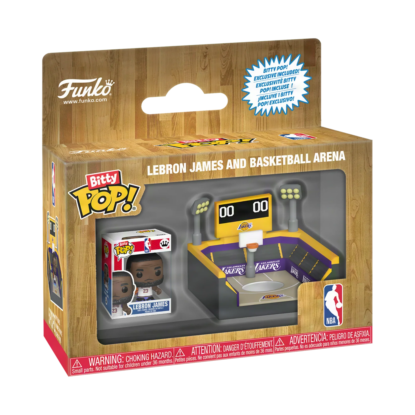 Funko Bitty Pop! Town: Arena – Lakers con LeBron James