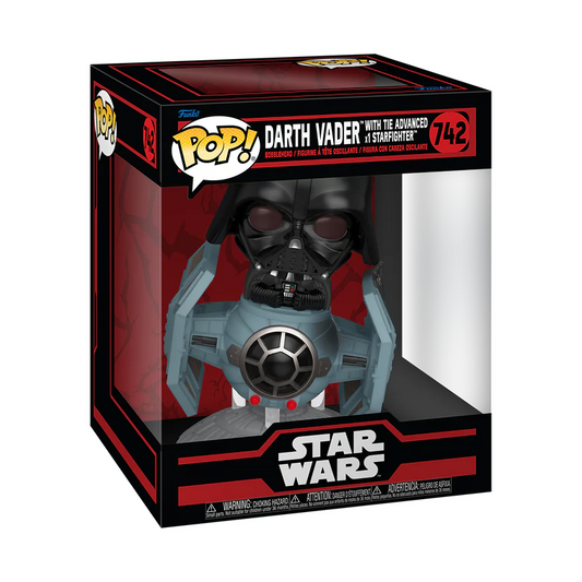 Funko Pop! Rides Deluxe: Star Wars – The Dark Side – TIE Fighter Avanzado con Darth Vader #742