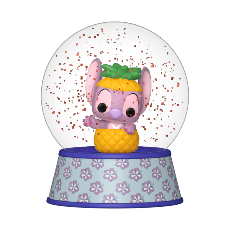 Funko Mini Glitter Globe: Disney Lilo & Stitch – Angel en Piña