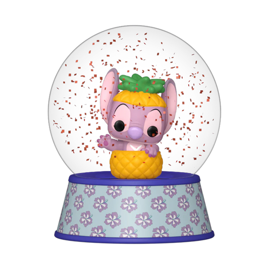 Funko Mini Glitter Globe: Disney Lilo & Stitch – Angel en Piña