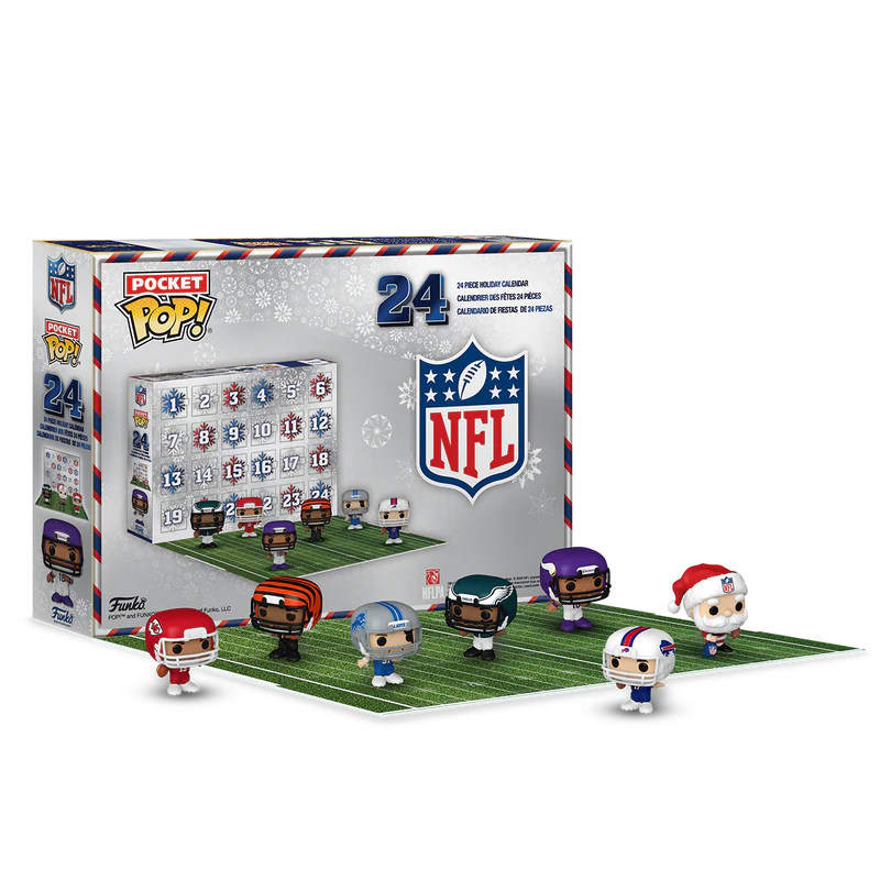 Funko Pop! Pocket Countdown Calendar: NFL – Calendario de Navidad de 24 Días
