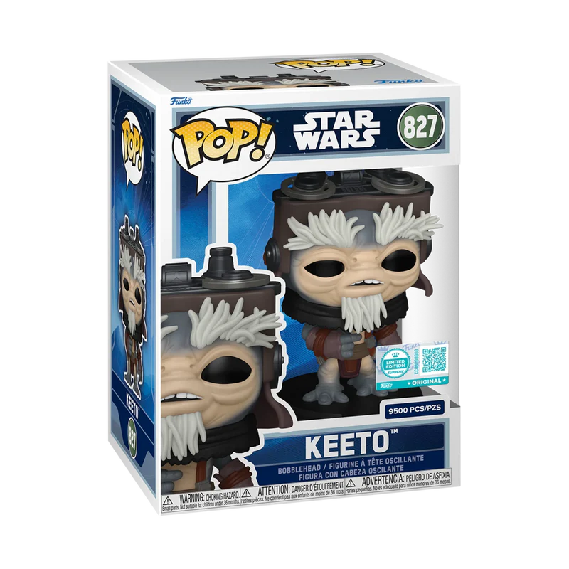 Funko Pop! Star Wars: The Mandalorian y Grogu – Keeto #827 (Limited Edition Supreme Exclusivo)