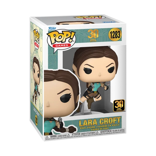 Funko Pop! Games: Tomb Raider – Lara Croft Saltando con Pistolas #1283